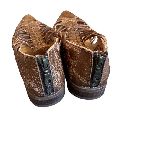 Bed Stu Las Cruces Distressed Leather Shoes Flat Genuine Luxury Size 9 Women's - Picture 2 of 16